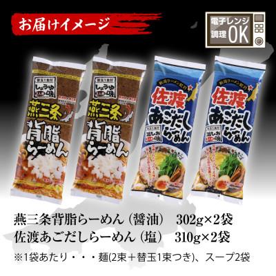 ふるさと納税 十日町市 新潟ラーメン食べ比べセット 2種 各4食 替玉4束(1袋に替玉1束入)