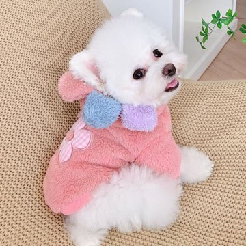 搞怪花瓣絨衣泰迪寵物小狗比熊秋冬款柯基法斗雪納瑞狗狗貓咪衣服