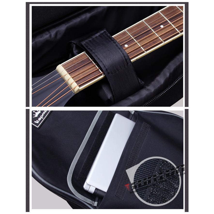 ギターケース PU合皮 ギグバッグ アコギケース セミハードケース アコースティックギターケース41インチ クッション付き 2WAY リュック型 手提げ