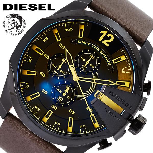 ディーゼル DIESEL クロノグラフ 稼働品 - 時計