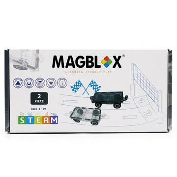 MAGBLOX 磁力車車  黑色 + 透明  1盒