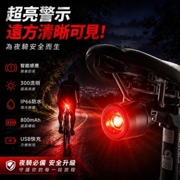 智能高流明自行車尾燈 夜騎安全 單車尾燈 LED 尾燈 自行車警示燈 腳踏車尾燈