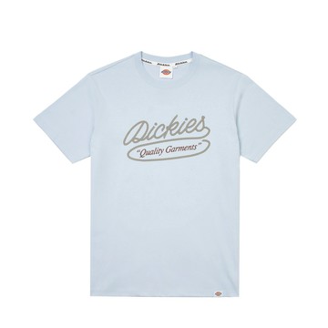 Dickies男女款天空藍胸前品牌圖案印花設計短袖T恤|DK0A87SBK54