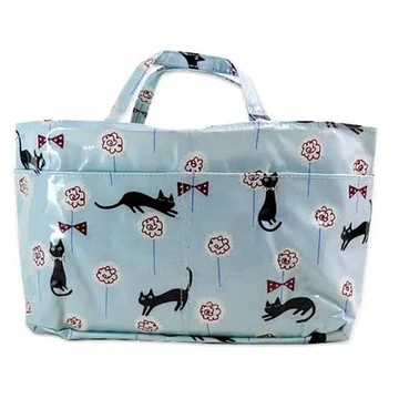 【Noafamily日本諾亞家族】玫瑰花園貓咪手提包（天藍色）