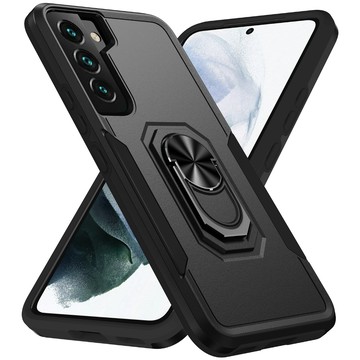 開拓者 360度旋轉支架 手機殼 鏡頭前後保護 車載磁吸 防摔殼 適用於三星Z Flip4 S23Ultra A14時尚