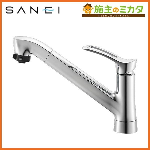 三栄水栓 SANEI K87120TJK-13 シングルワンホールスプレー混合栓 寒冷地用 混合水栓 通販 LINEポイント最大0.5%GET  LINEショッピング