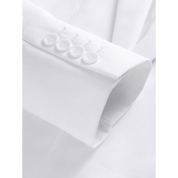 白色西裝男套裝雙排扣兩件套新郎結婚禮服伴郎服上衣褲子整套西服