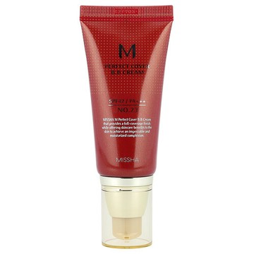 Missha, M 漂亮遮瑕 BB 霜，SPF 42 PA +++，23 天然米色，1.69 盎司（50 毫升）