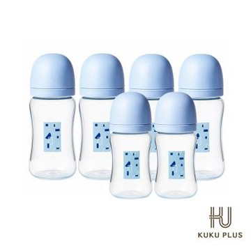 酷咕鴨 KUKU PLUS印記寬口PP奶瓶組(4大2中)