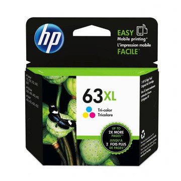 HP 63XL 高容量原廠彩色墨水匣(F6U63AA) for HP OJ 5220/4650/3830