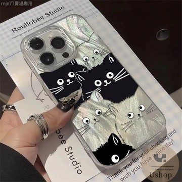 創意黑色猫咪 OPPO AX5 AX7 A5 A9 A15 A16 A17 A38 A18 A31 A53 手機殼