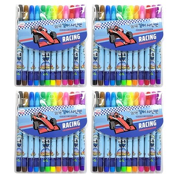 YOUNG ART 12色簽字筆 兒童繪畫專用 色彩鮮明 書寫流暢 激發創意  多色  4組