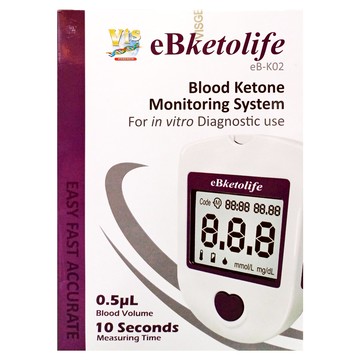 eBmonitor 醫必 暐世 血酮測試儀套組 未滅菌 附試紙 10片  1組