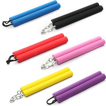 【優選精品】兒童雙節棍初學者練習棍海綿泡沫雙截棍李小龍跆拳道成人錶演棍ins日韓風 HYWM