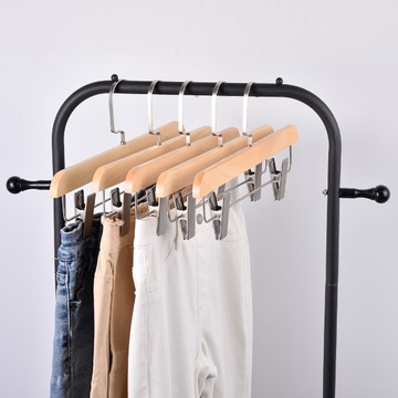 收納職人 原荷木無痕防滑可伸縮褲夾/掛衣架夾_12入/組