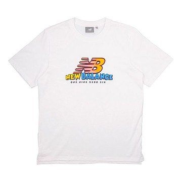 New Balance Men's New Balance Athleisure Casual Sports Round Neck Short Sleeve Version White