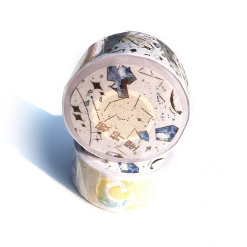 破碎星-燙金描圖紙膠帶-燙金硫酸紙膠帶