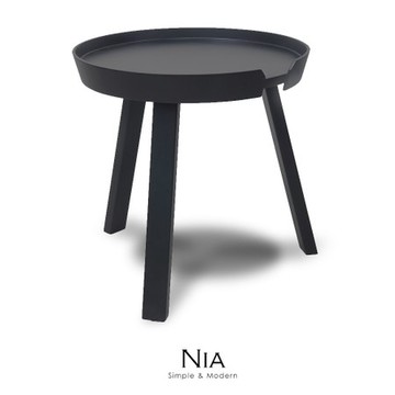 【obis】NIA尼亞邊桌-小(三色)黑色