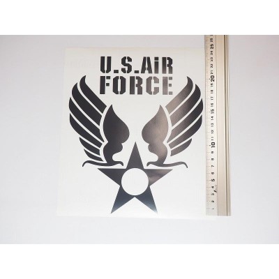 アメリカ空軍 カッティングステッカー 20cm×24cm 白 ミリタリー ステンシル アメリカン 切り抜き U.S.AIR FORCE |  LINEショッピング