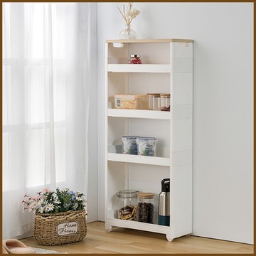 四層附輪可移動縫隙收納車BCFＭ60