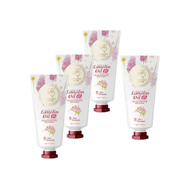 澳洲 G&M 花漾水潤鴯鶓油綿羊護手霜含維他命E-藍色山脈(70g/支 4 入組)