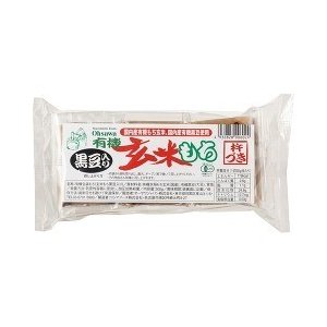 オーサワ 有機玄米もち 黒豆入 6コ入(300g)  オーサワ