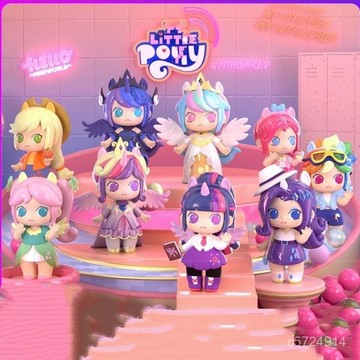 🔸新品🔸少女團小馬寶莉盲盒手辦桌麵擺件玩偶可愛少女公主玩具女生日禮物