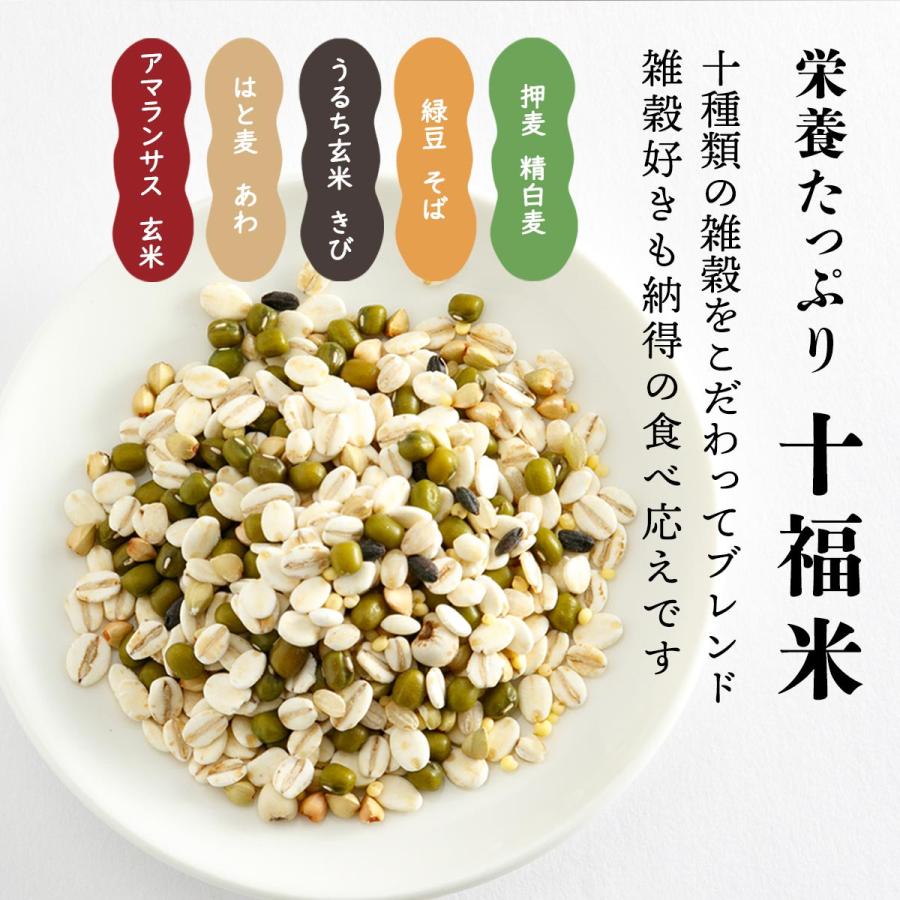 [信州物産] 雑穀米 十福米 350g  雑穀 雑穀ご飯 ごはん 白米 香ばしい 美味しい 旨み お手軽 簡単調理 炊飯器 信州 長野県