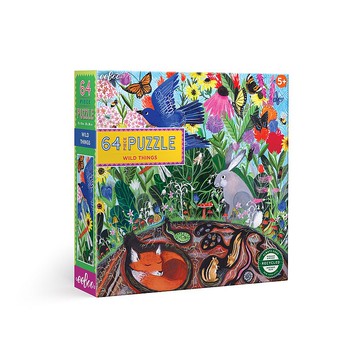 eeBoo 64片拼圖 -- Wild Things  64 Piece Puzzle 野外生命
