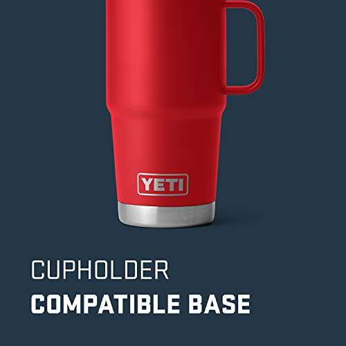 YETI Rambler oz Travel Mug, Stainless Steel, Vacuum Insulated with Stronghold Lid, Rescue Red並行輸入品