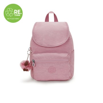 輕柔粉翻蓋式雙肩後背包-EZRA S