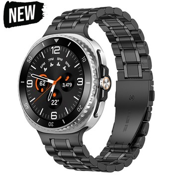 SAMSUNG 適用於三星 Galaxy Watch 8 經典 46 毫米 8 40 毫米 44 毫米腕帶手鍊的金屬不銹