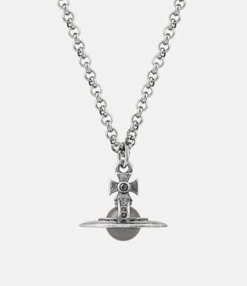 Vivienne Westwood Man. New Tiny Orb Pendant Necklace Oxi-silver-platinum-silver-night-crystal-light Oxi-silver-platinum-silver-night-crystal-light Men