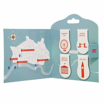 磁鐵書籤 旅行系列 - 兩組 紐約+倫敦
