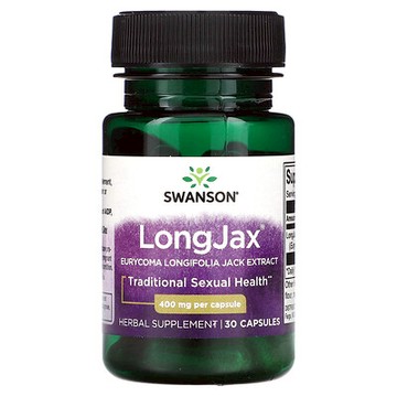 Swanson, LongJax，東革阿里提取物，400 毫克，30 粒膠囊
