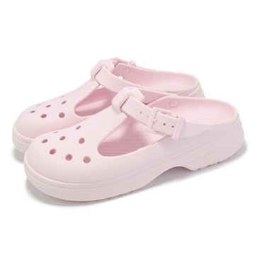 Crocs 厚底洞洞鞋 Classic Mary Jane Clog 男鞋 女鞋 瑪麗珍 克駱格 牛奶粉 卡駱馳 2105816ZW