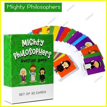✨兵仔模型玩具兵仔模型玩具✨Mighty Philosophers Card Game哲學家英文版桌遊親子休閒聚會卡