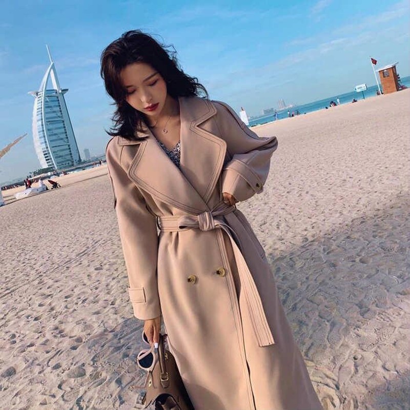 ベージュ コート韓国ブランド Freckle トレンチコート ベージュ 韓国