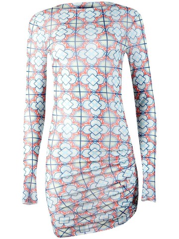 RTA - Leonor mesh mini dress - women - Polyester/Spandex/Elastane - XXS - Blue