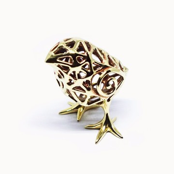 金雞立體黃銅物【Pio by Parakee】雞的小雞