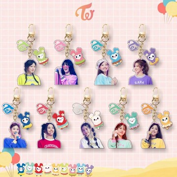 春季上新🌸桃園出貨🌸TWICE亞克力鑰匙扣 兔瓦斯女團系列包包diy掛件 周邊同款林娜璉