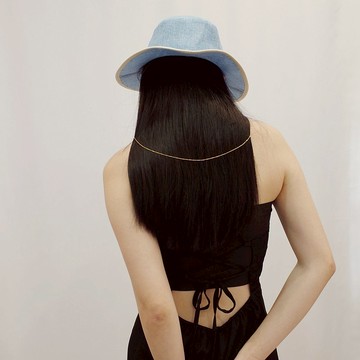 紳士帽-天空藍/遮陽帽/大帽簷帽/戶外帽