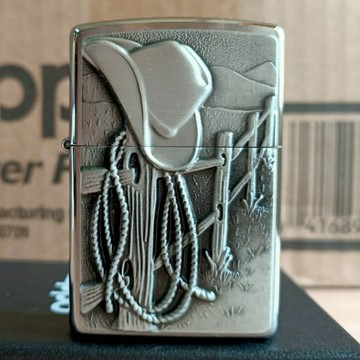 【現貨】美國 Zippo 打火機 正品 Resting Cowboy 休息的牛仔 (型號.24879)
