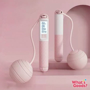 廠商配送 Dolcevita 智慧型馬卡龍計數跳繩(粉色)