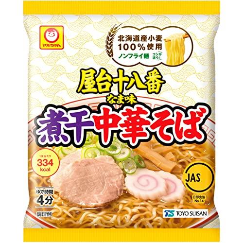 東洋水産 マルちゃん 屋台十八番 なま味煮干中華そば 5食パック×6セット 1ケース