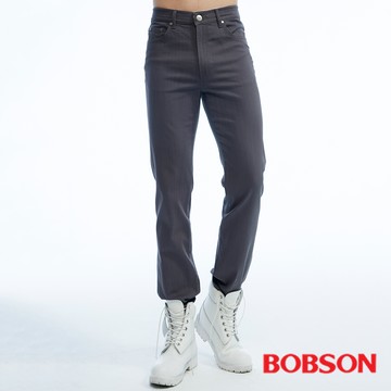 【BOBSON】男款保暖高腰膠原蛋白直筒色褲(1815-85)