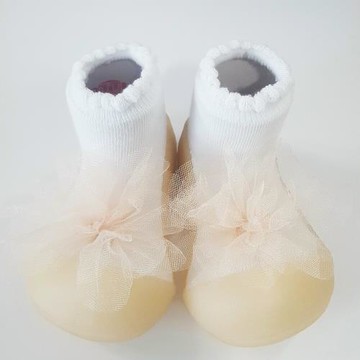 韓國Attipas快樂學步鞋-胸花黃