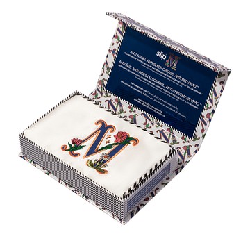 slip Pure Silk Embroidered Initials Pillowcase