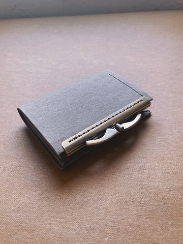 - 水洗紙口金短夾 /-*栗棕*2025新品*素食紙皮革