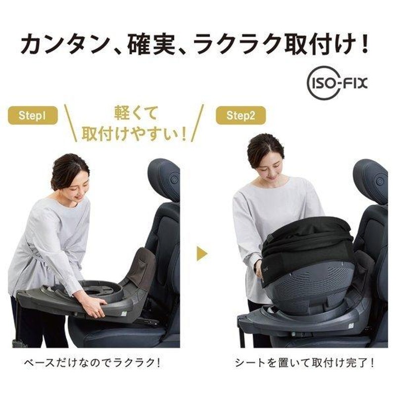 コンビ チャイルドシート ZB-750 combi ISOFIX THE S plus 回転式 360